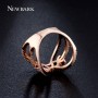 NEWBARK Eternity X LOVE X Design Fashion Rings Paved Micro AAA Zircon 18k Rose And White Gold Plated Womens Jewellery